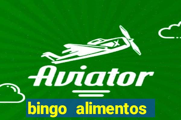 bingo alimentos para imprimir
